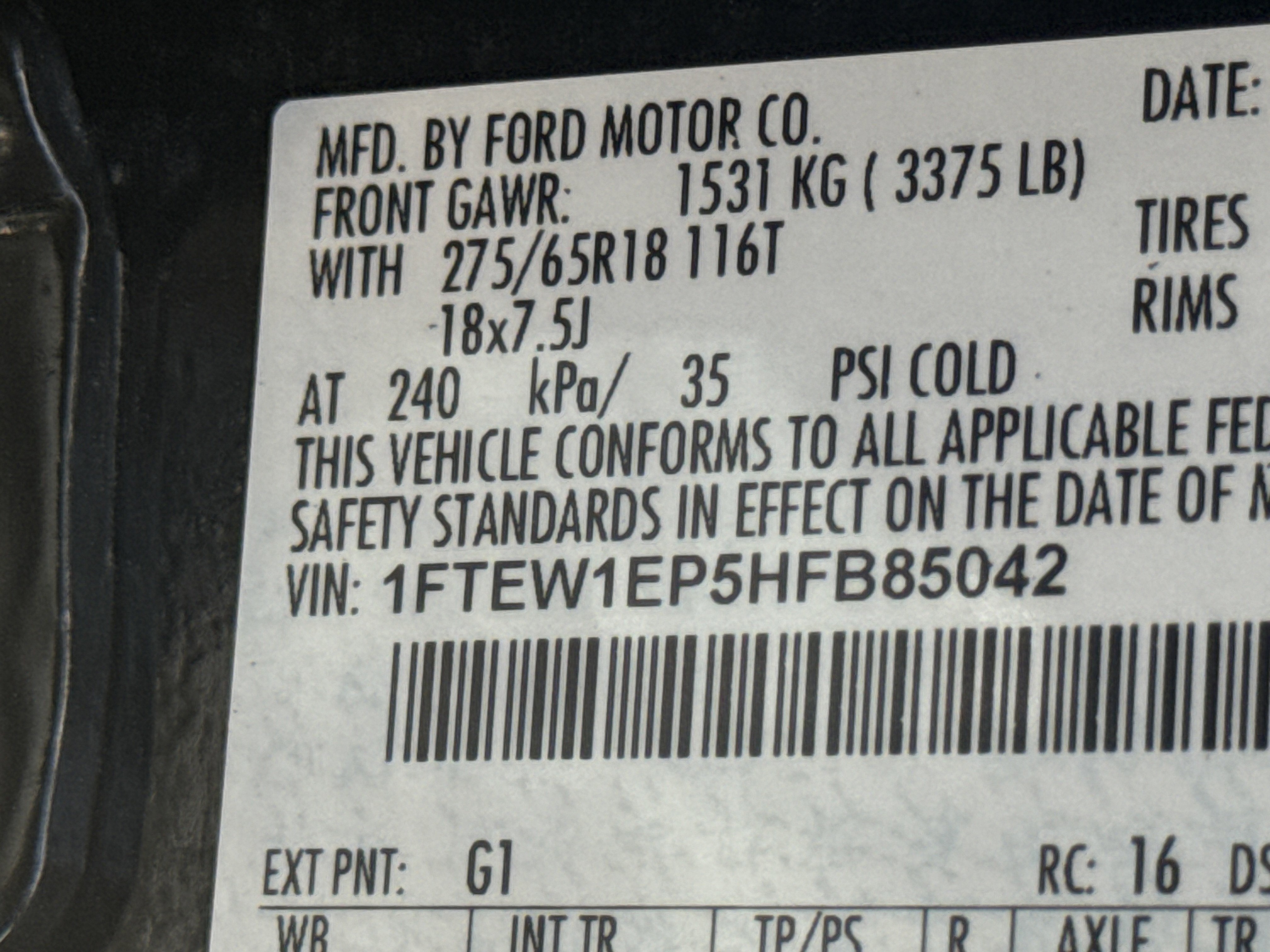 2017 Ford F-150 Lariat