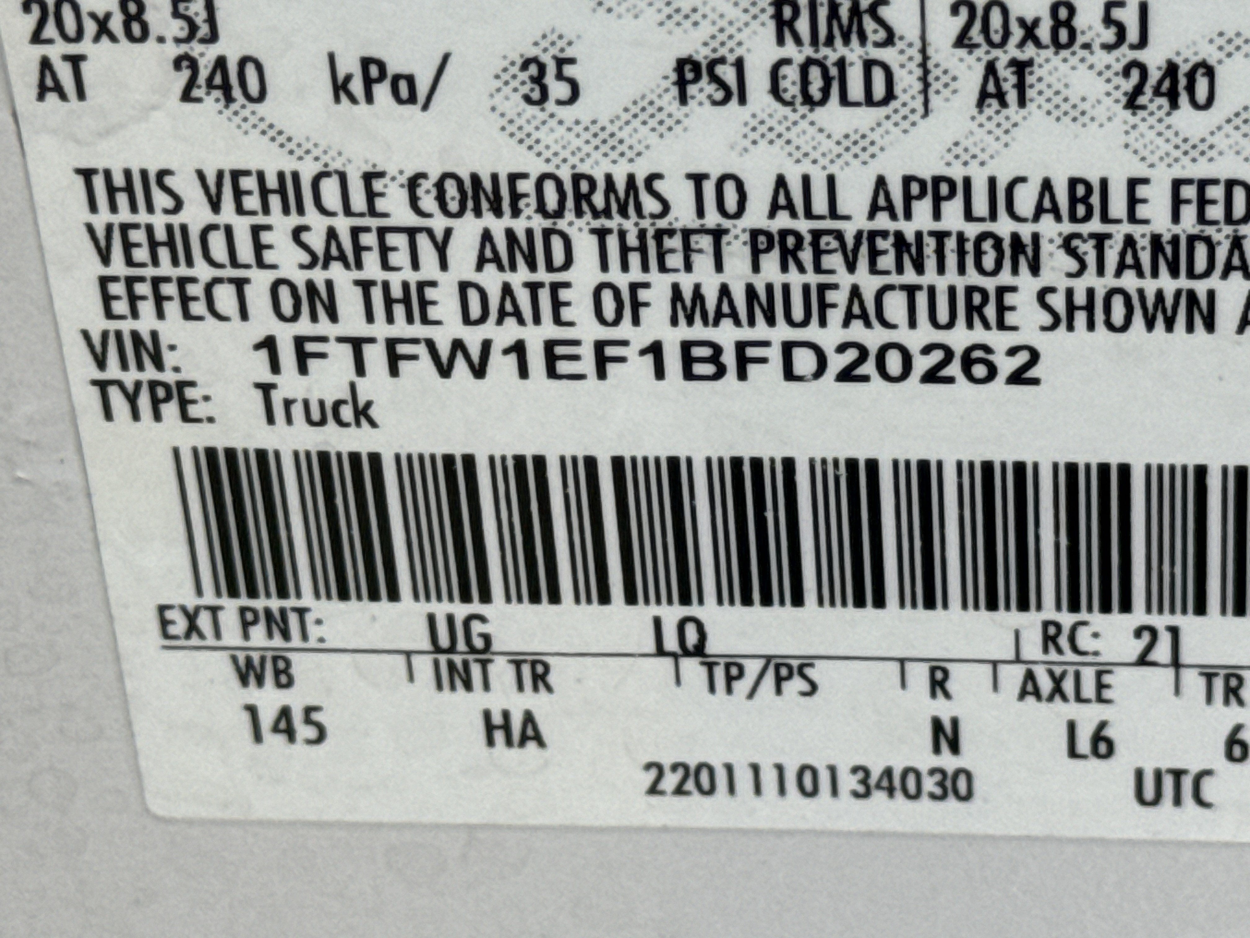 2011 Ford F-150 Lariat