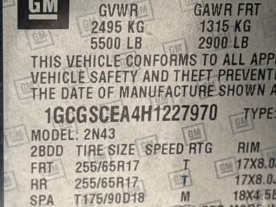 2017 Chevrolet Colorado 2WD LT