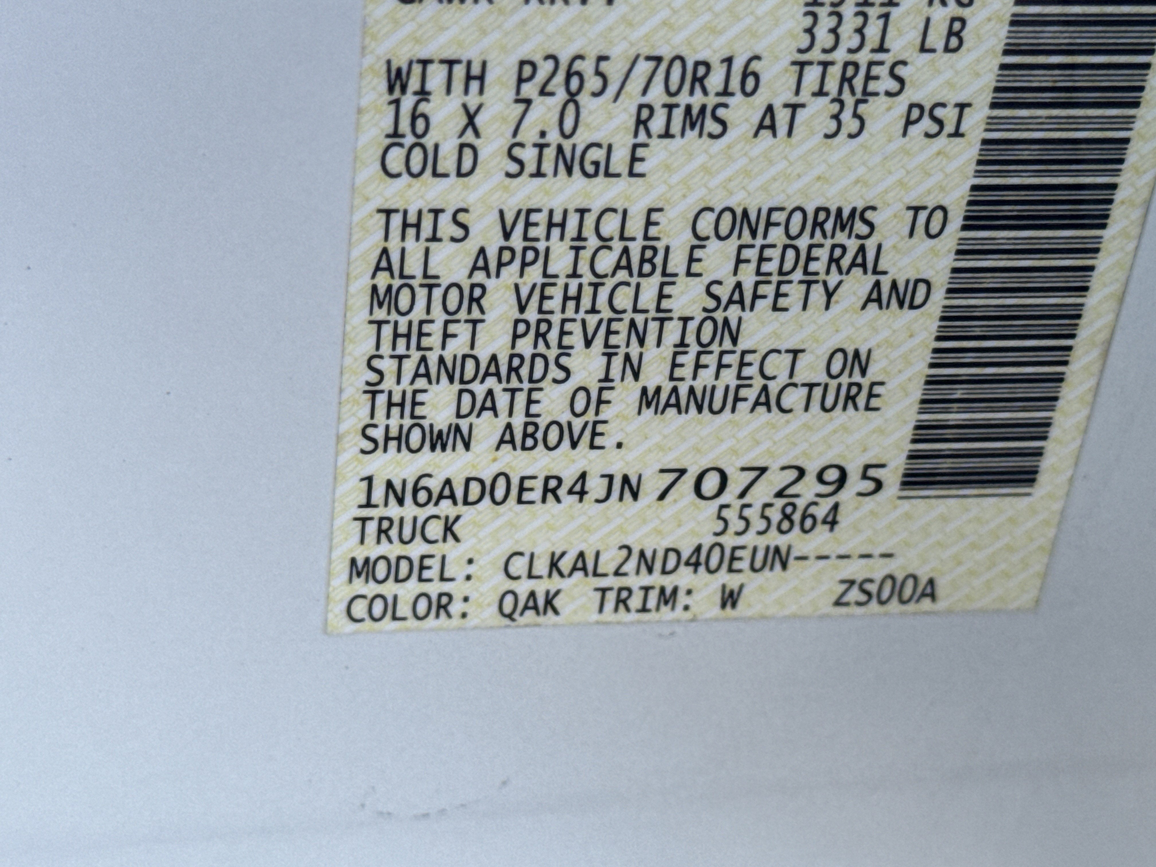 2018 Nissan Frontier SV V6