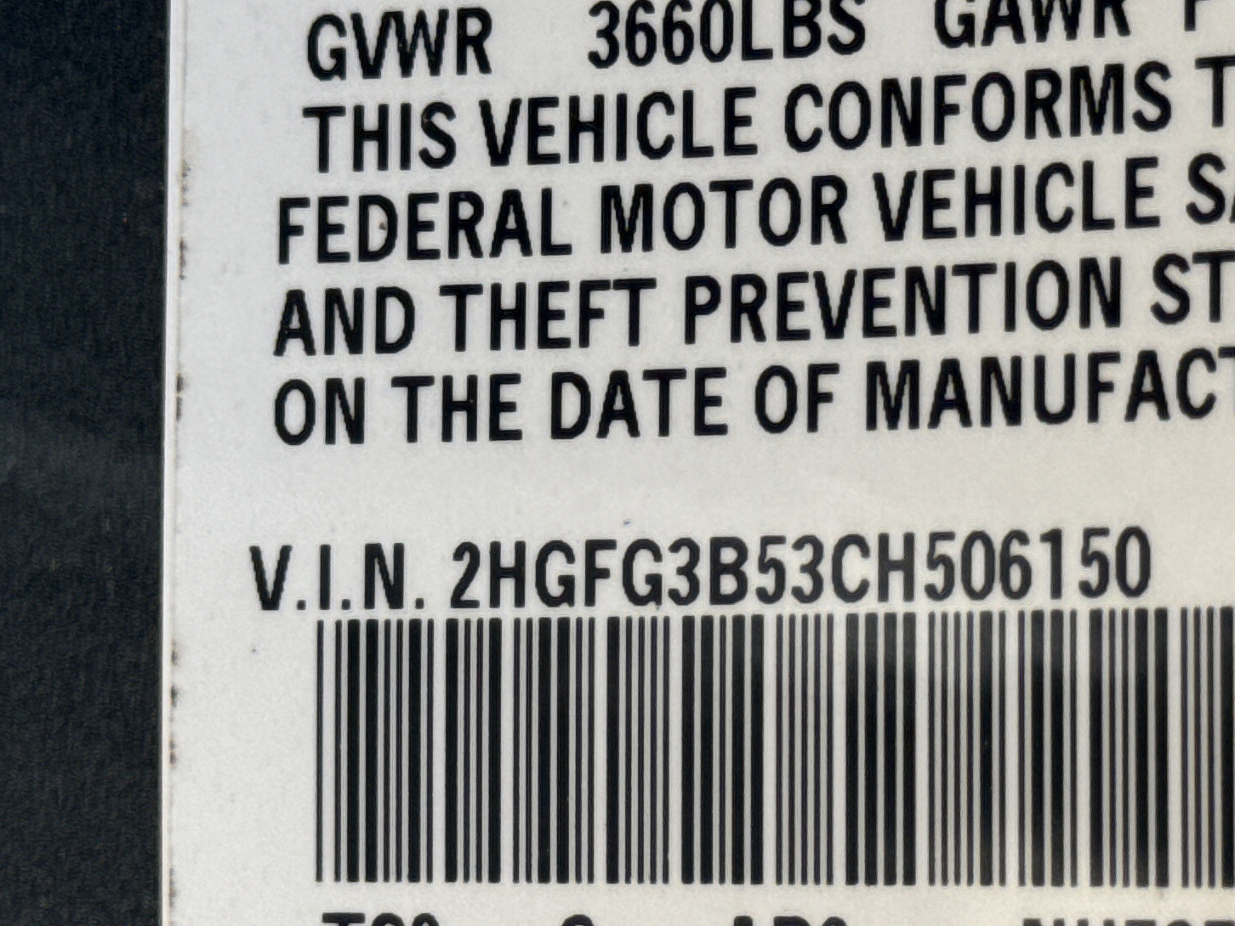 2012 Honda Civic Cpe LX