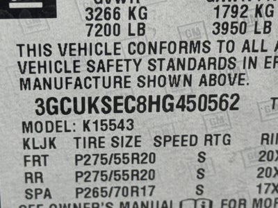 2017 Chevrolet Silverado 1500 LTZ