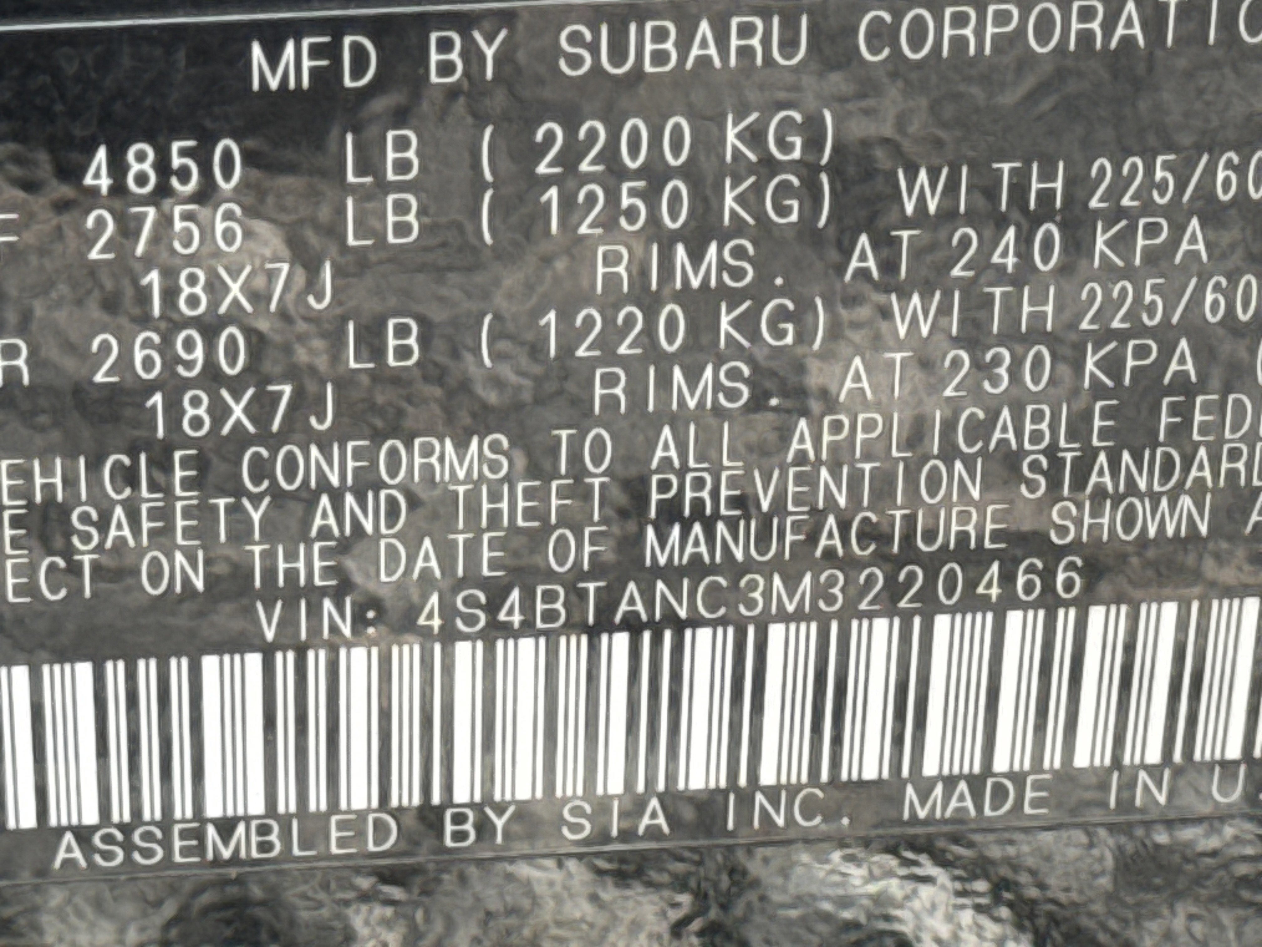 2021 Subaru Outback Limited