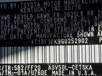 2016 Toyota Camry SE