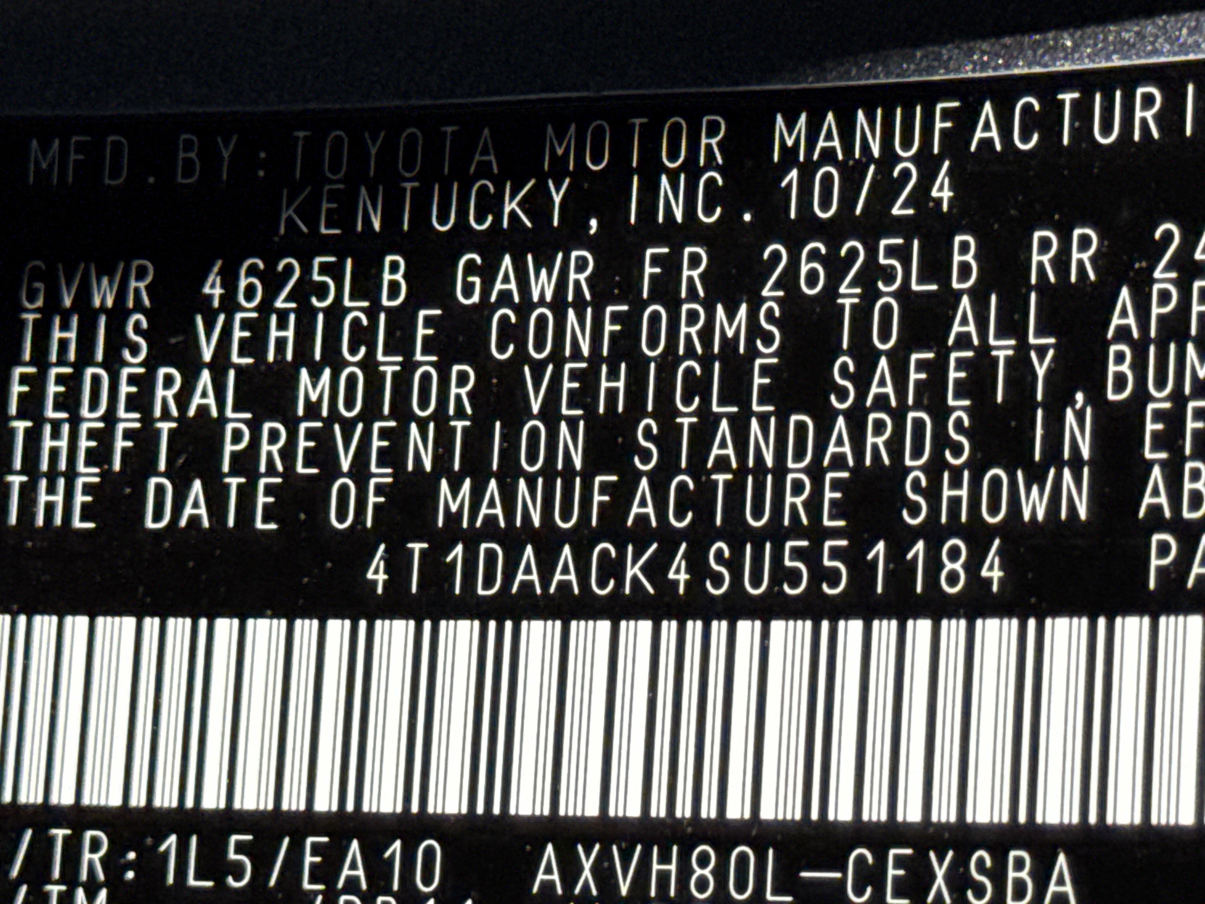 2025 Toyota Camry SE