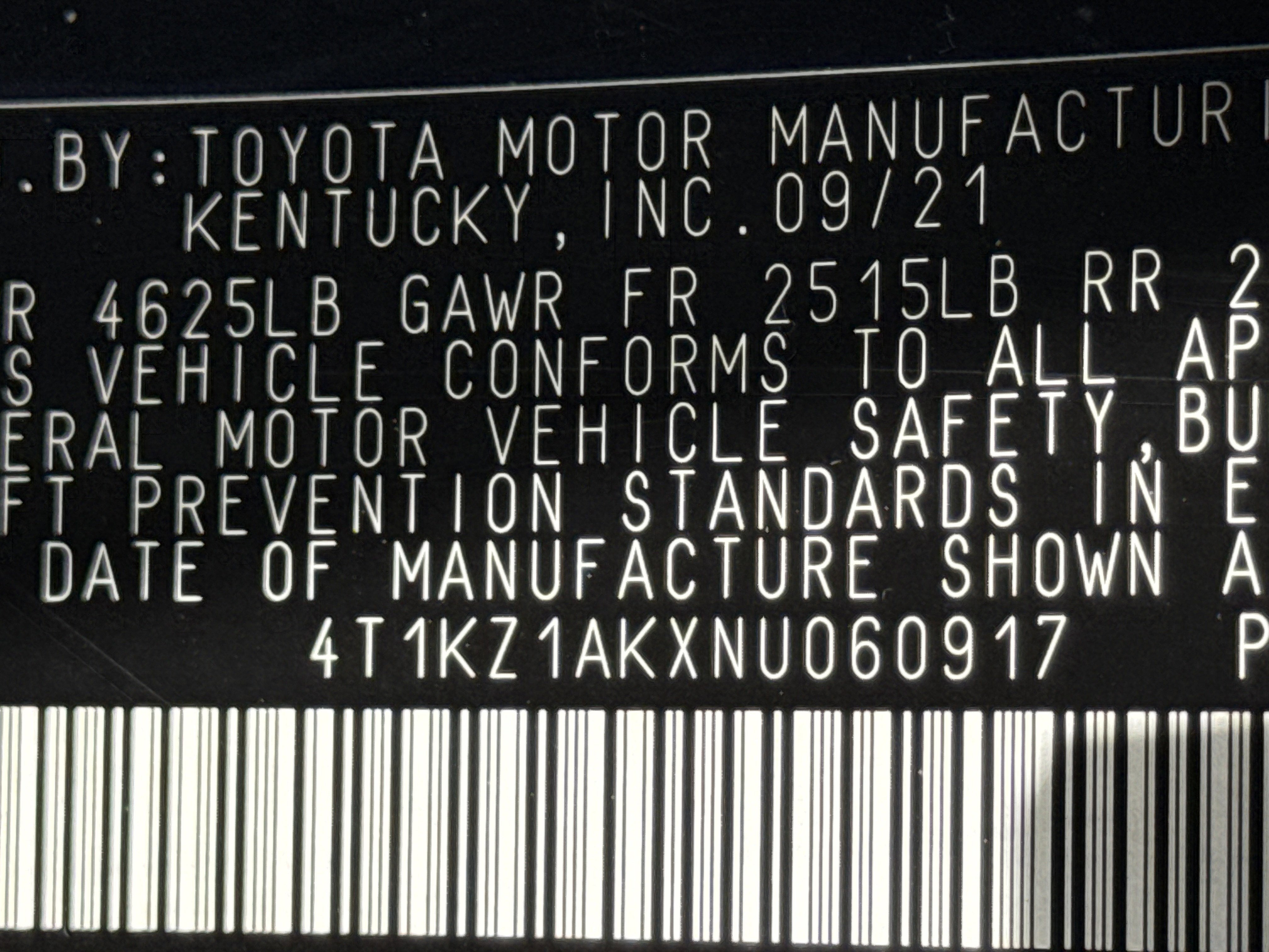 2022 Toyota Camry TRD V6