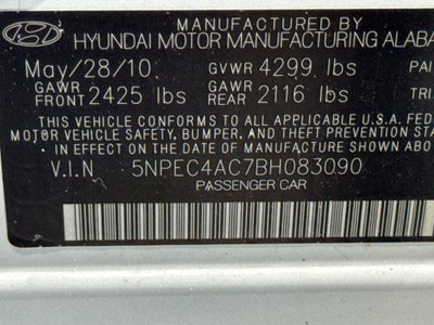 2011 Hyundai Sonata SE