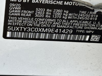 2021 BMW X3 sDrive30i