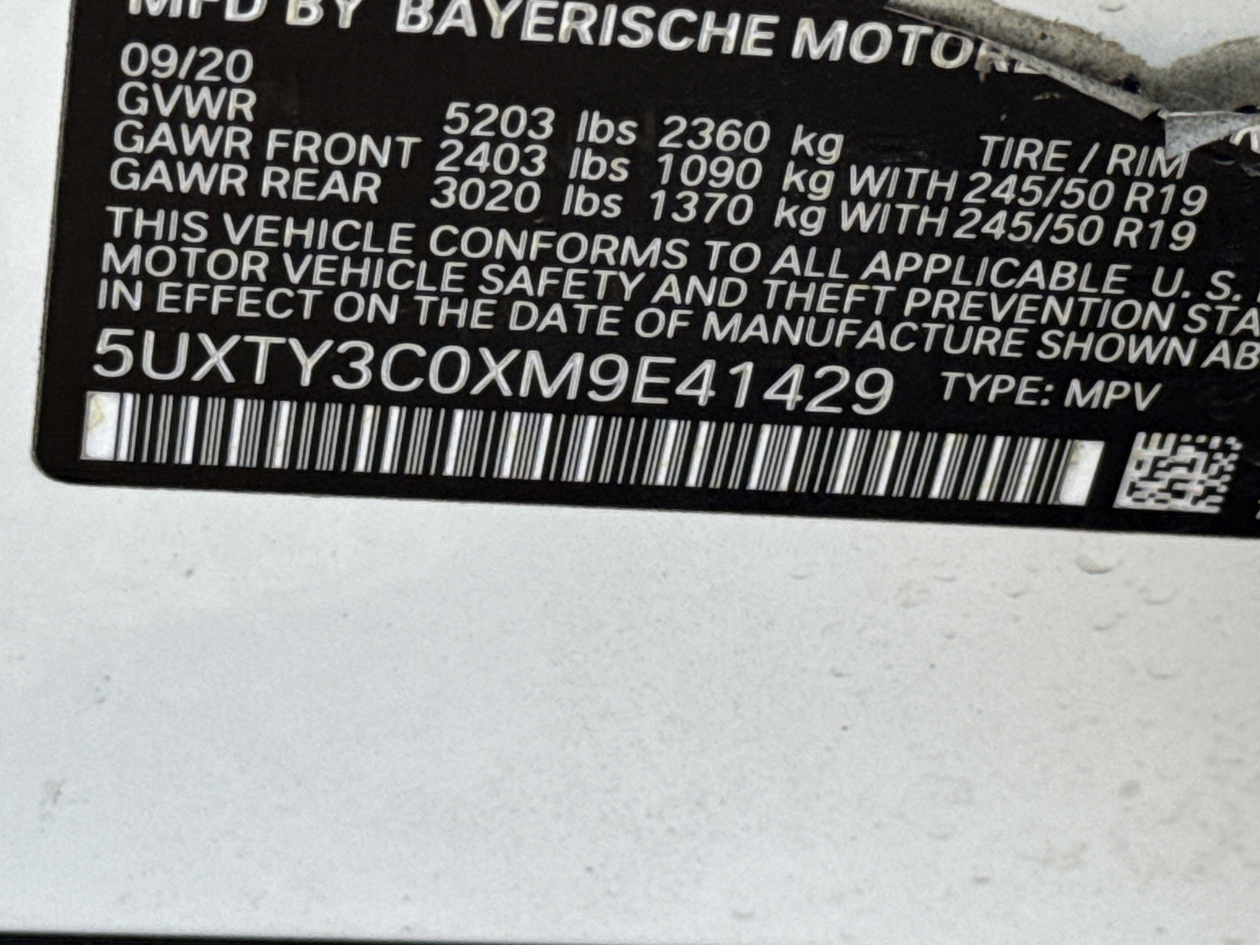 2021 BMW X3 sDrive30i