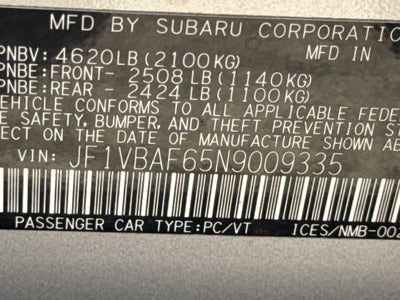 2022 Subaru WRX Premium