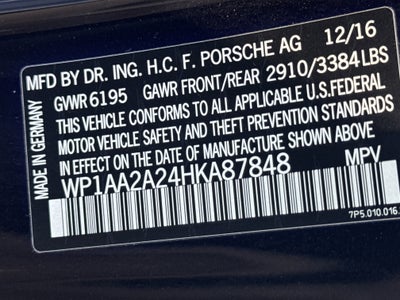 2017 Porsche Cayenne Base